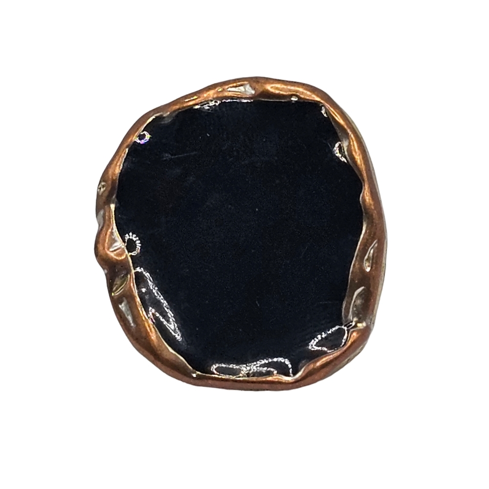 Black And Gold Decorative Plate
